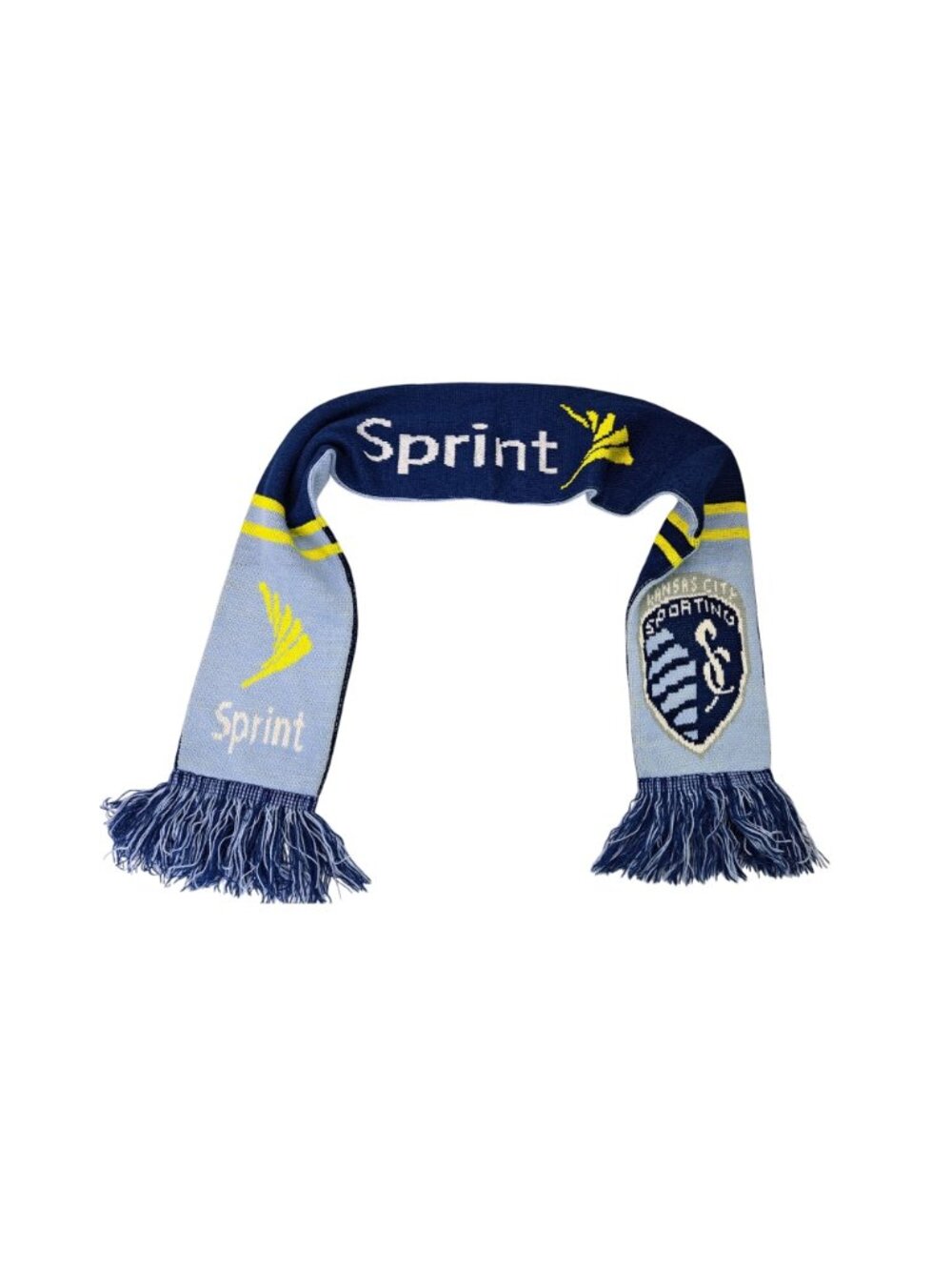 Sporting Kansas City Scarf Blue Yellow Limited Edition Sprint Logo Soccer MLS - Picture 4 of 11